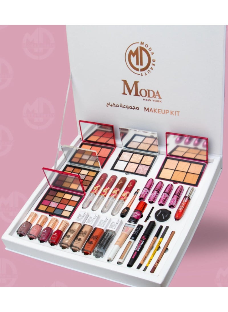 مودا  بوكس رويال الجديد – مجموعة مكياج فاخرة متكاملة | 32 قطعة - Image 3